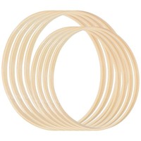 "10\"/12\" Bambus-Makramee-Hoop, 16Stk Holz-Blumenreifen FüR Diy-Makramee-TraumfäNg"