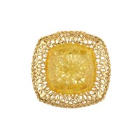 Cavill Baltischer Limonenbernstein AnhäNger 5,0Ct Silber 925 Vergoldet