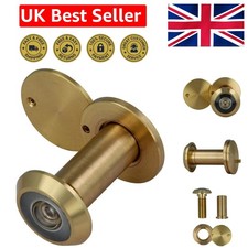Decorative Brass Peephole with Scratch-Resistant Super Angle Lens for Doors