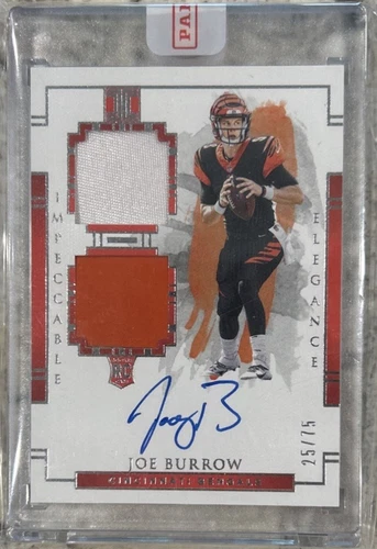 2020 Impeccable Joe Burrow Rookie Card