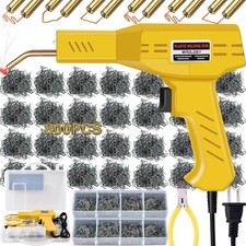 Plastic Welder Kit Soldering Hot Stapler Welding Gun 800 Staples Bumper Repair
