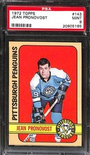 1972 TOPPS #143 JEAN PRONOVOST PSA 9 Mint 20905165 