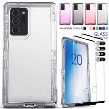 For Samsung Galaxy Note 20 Ultra Note 10 Plus Note 9 Heavy Duty Clear Case Cover
