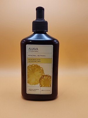 Ahava Mineral Botanic Velvet Body Lotion Tropical Pineapple & White Peach 13.5oz