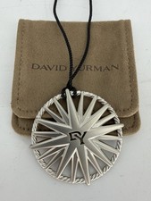 David Yurman Starburst Pendant With Black Cord New
