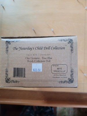 Boyds Bears Yesterday's Child Doll Collection ''Priscilla'' #4815 with COA