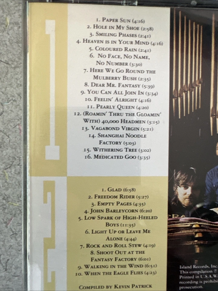 TRAFFIC Smiling Phases 2 CD Set 1991 Compilation Jazz Rock  Foto 3 de 4