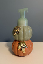 Bath Body Works Stacked Pumpkins Foaming Soap Pump Holder Dispenser NEW