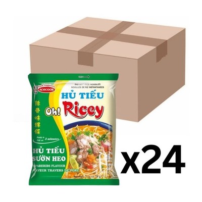 24er-Pack ACECOOK Instant Reisnudeln Hu Tieu Suon Heo Spareribs 70g