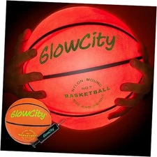  Glow in The Dark Basketball - Size 7 - 29.5" Original Rubber (Pump Included)
