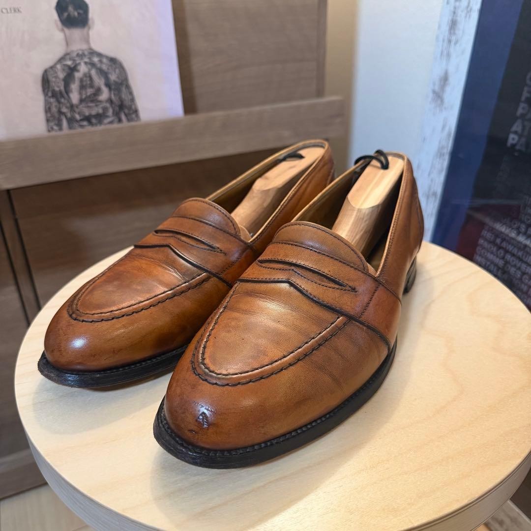 Alden 685 Burnished Tan Calfskin Full Strap Loafer