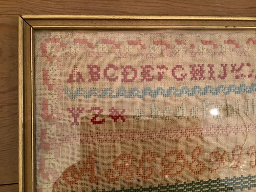 Antikes Handarbeitsmuster 1852 Pennsylvania - Bild 3 von 11