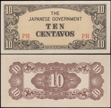 Philippines 10 Centavos, 1942 ND, P-104a, UNC