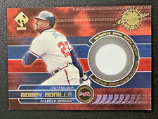 2001 Pacific Game-Used Gear Jersey Patch RELIC #21 Bobby Bonilla Braves   -75