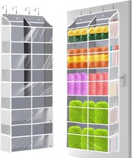 Hanging Yarn Storage Organizer 5 Tiers Large Capacity Over the Door Yarn Stor...
