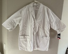Dickies EDS Lab Coat Contemporary Fit 3/4 Sleeve 30" White 3XL