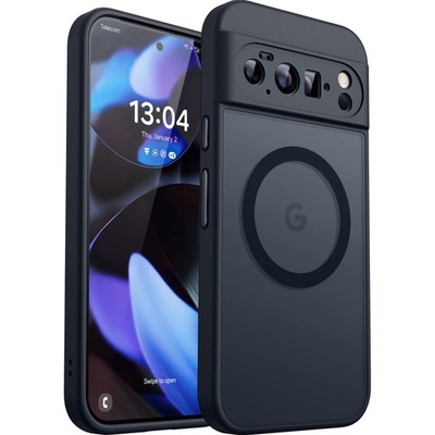 Pixel 10 Pro XL Handyhülle mit MagSafe Kameraschutz matt Schwarz Schutz