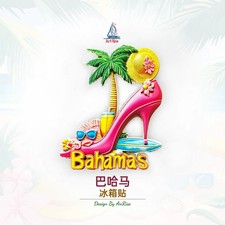 Bahamas Resin Refrigerator magnet 3D travel souvenirs craft