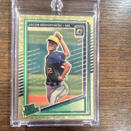 Jacob Misiorowski [Gold Vinyl Optic] #128 2025 Panini Donruss card