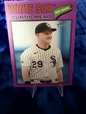 Curtis Mead 2026 Topps Heritage #303 Light Purple Bordered SP White Sox