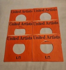 45 RPM 7" RECORD SLEEVES CO. SLEEVE 6 PACK SEE PHOTOS United Artists SLV324