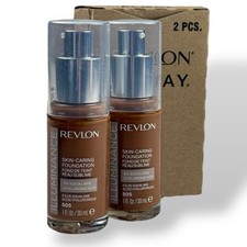 Revlon Illuminance Skin Caring Foundation 2 Pack 505 Rich Sand 1 fl oz. NEW