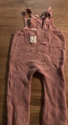 Cosy Roots, Latzhose, Größe: 1-2 Jahre, Dusty Rose, Unisex (Kinder) 