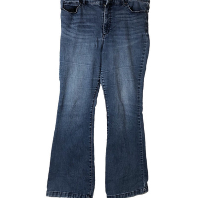 Sofia jeans women s 18 blue denim Melisa flare distressed stretch