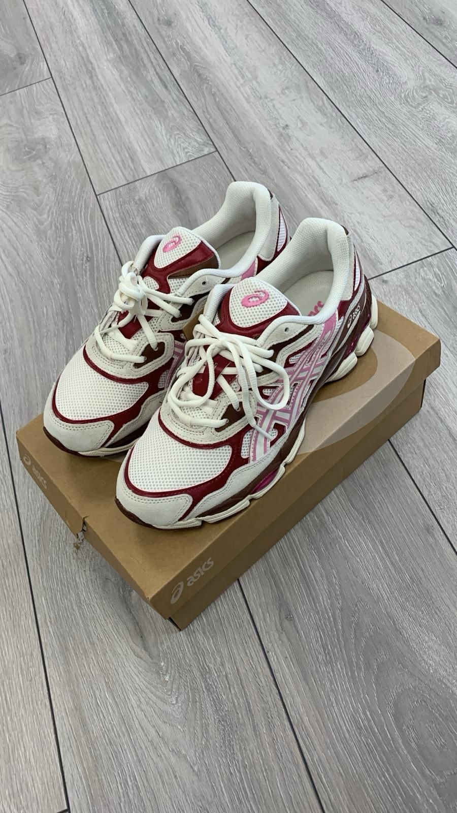 Asics Gel NYC UK 10 Sweet Pink Cherry Blossom Fast Ship Trusted