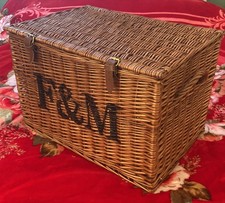Großer Fortnum und Mason F&M Weidenkorb Korb