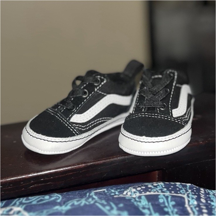 Black White Suede Upper Logo Lace Up