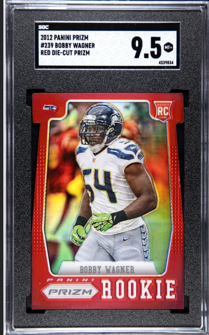 Bobby Wagner Panini Prizm #239 Red Prizm Die-Cut