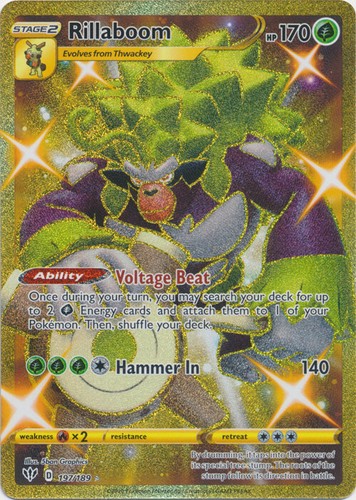 gold turbo patch pokemon card Turbo Patch Darkness Ablaze Gold 200/189 PSA 9 main image 0