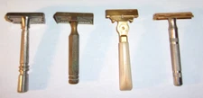 Vintage Razor Lot of 4 Gem Micromatic, Ever-Ready, Schick Eversharp, Gillette
