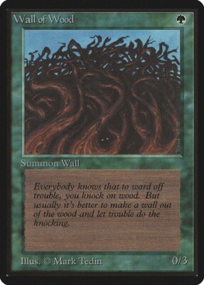 Wall of Wood ~ Limited Edition BETA [ PLAYED ] [ Magic MTG ]