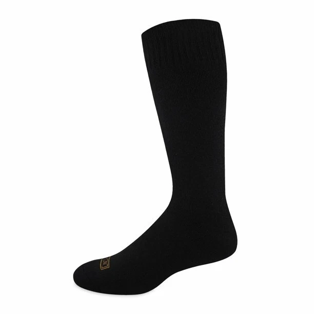NEW DICKIES THICK STEEL TOE BRUSHED ACRYLIC 6-12 BLACK THERMAL SOCKS 2 PAIR
