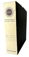 Kodak Carousel Empty Slide Tray 80 in Original Storage Box Vintage 1960s