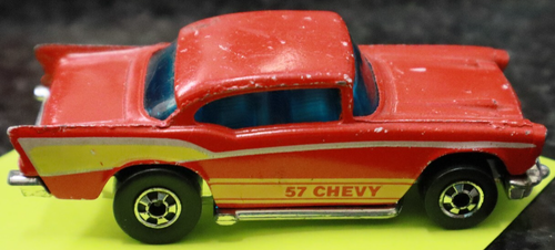 Hot Wheels '57 Chevy 1976 Red Made In Hong Kong