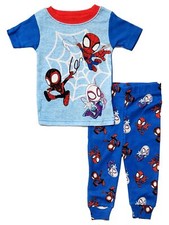 Marvel Infant  Toddler Boys Blue Spiderman 2-Piece Pajamas PJ Set