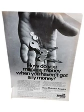 1971 State Mutual Of America Insurance Original Print Ad vintage