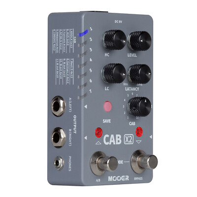 MOOER Cab X2 Double Stud IR-loading Stereo Box Simulator Guitar