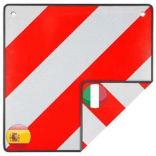 2&1 Warntafeln Warntafel 50 X 50 cm Rot-Wei&szlig; Italien Und Spanien Aluminium DE