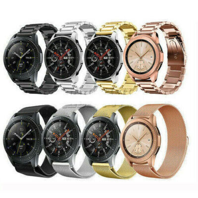 20/22mm For Samsung Galaxy Watch 42/46mm Metal Strap Watch