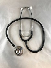Tech Med Dual Head Stethoscope Ref 1200 22" Long  BLACK