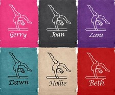 Personalised Gymnastics Towels Kids Children Perfect Gift 100% Cotton  Any Name