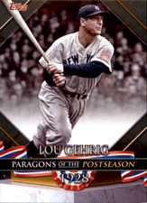 LOU GEHRIG 2022 Topps Update Series Paragons of the Postseason /299 Black #PP-8