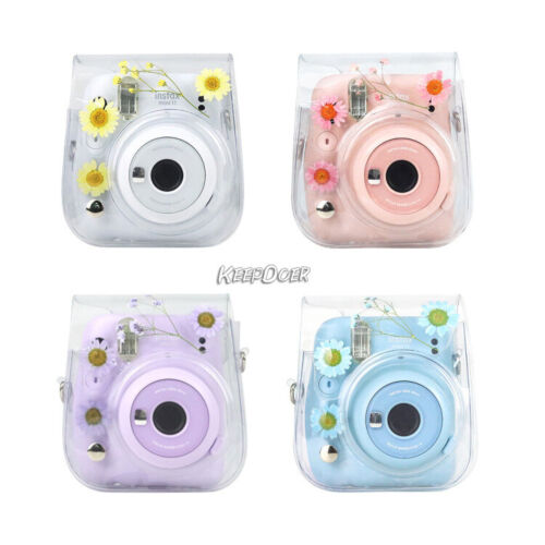 PVC Camera Bag Protect Case Cover Belt Strap For Fuji Instant Instax Mini8/9/11 - Picture 11 of 16