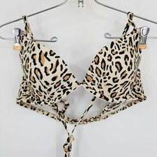 Shade Shore Women's Cheetah Print Bikini Top Size 36B