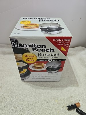 Hamilton Beach 25475 Breakfast Sandwich Maker - Silver (A23)