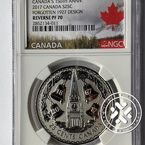 2017 Canada NGC Reverse Proof 70 $25C 1 oz CANADA FORGOTTEN 1927 DESIGN 